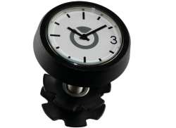 by.Schulz A-Head Plug 1 1/8\" With Clock - Black
