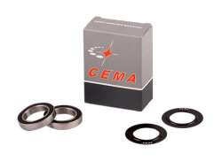 Cema Ball Bearing Set Inox For. 24mm Bottom Bracket - Black
