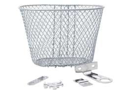 Childrens Basket Fixed Piazza Small 12-16 Inch - Silver