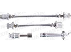 Contec Anti Theft Quick Release Skewer Set SQR Select Silver