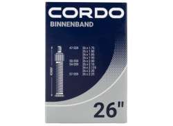 Cordo Inner Tube 26 x 1.75 - 2.25\" Dv 40mm - Black