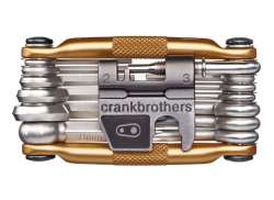 Crankbrothers Multitool Hi-Ten Steel 19 Parts - Gold