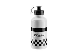 Elite Eroica Vintage Water Bottle 500cc - White/Black