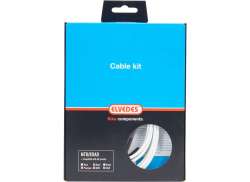Elvedes Gear Cable Set Universal Inox - White