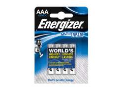 Energizer Ultimate Batteries FR03 AAA Lithium - Blue (4)
