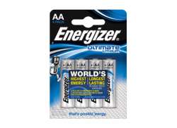 Energizer Ultimate Batteries FR6 AA Lithium - Blue (4)