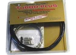 FASI Brake Cable Set Turbo Plus MTB Front and Rear Black