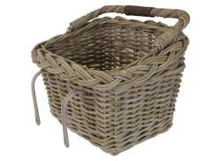 FastRider Rattan Bicycle Basket Rectangular - Brown