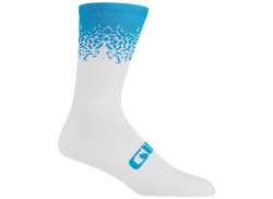 Giro Seasonal Merino Wool Cycling Socks Blue/White - L 43-45