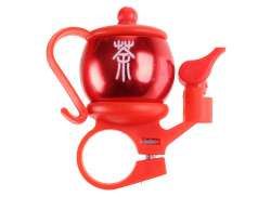 HBS Japanese Teapot Bicycle Bell &#216;22,2mm - Red