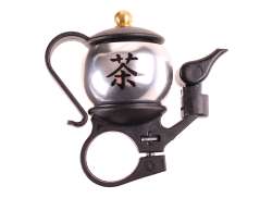 HBS Luxury Japanese Teapot Bicycle Bell &#216;22,2mm - Silver
