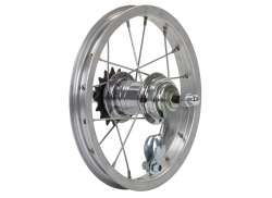HBS Rear Wheel 12\" Brake Hub Aluminum - Silver