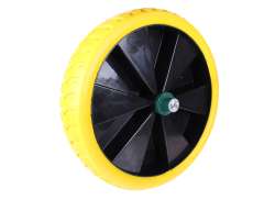 HBS Wheelbarrow Wheel 4.00 x 8.00\" With Axle - Yellow/Black