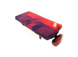 Hooodie Cushie Luggage Carrier Cushion Blocks - Red/Purple