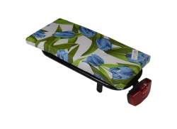 Hooodie Luggage Carrier Cushion Cushie - Tulips Blue