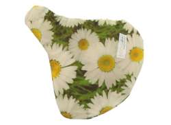 Hooodie Saddle Cover Daisys -  White/Green/Yellow