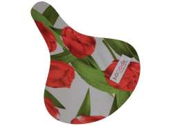 Hooodie Saddle Cover - Tulips Red