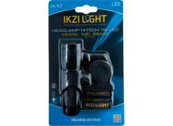 IKZI Headlight Mr. Beam 1W LED Alu 3xAAA - Black