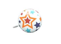 Kiddimoto Ding Dong Bicycle Bell &#216;60mm - Stars/White
