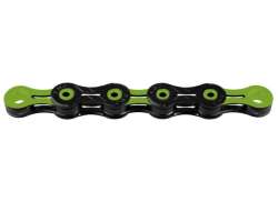 KMC DLC10 Bicycle Chain 10S 11/128\" 116 Links - Bl/Green