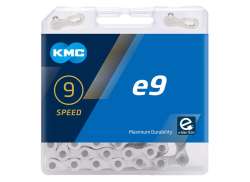 KMC E9 Bicycle Chain 11/128\" 9S 122 Links - Silver