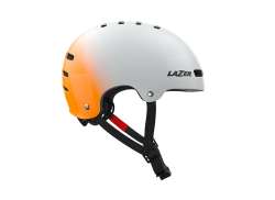 Lazer One+ Cycling Helmet Silver/Orange - L 58-61 cm