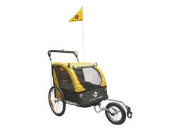 M-Wave Kids Ride 3 In 1 Childrens Cart - Yellow/Black