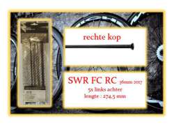 Miche Spoke Set Lr For. SWR FC RC 36mm 2017 - Black (5)