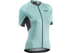 Northwave Force Evo Cycling Jersey Ss Women Blue Surf - 2XL