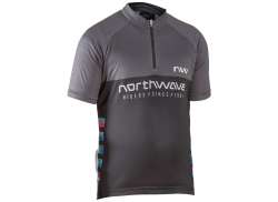 Northwave Force Evo Junior Cycling Jersey Ss Black/Red - 10
