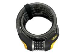 OnGuard Terrier Cable Lock Combo GLO Code 180cm x 10mm