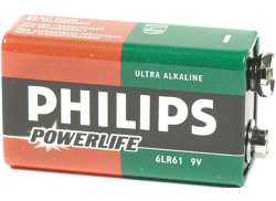 Philips Battery 6F22 Powerlife 9 Volt