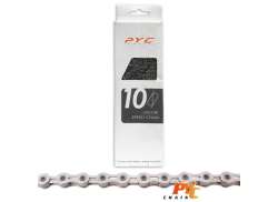 PYC Bicycle Chain 11/128\" 10S 116 Links - Silver