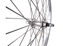 Rear Wheel Alesa 26 x 1 3/8 Freewheel Aluminum - Silver