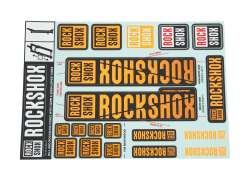 RockShox Sticker Set For. &#216;30/32mm Fork - Orange