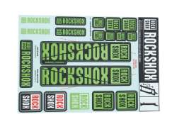 RockShox Sticker Set For. &#216;35mm Fork - Green