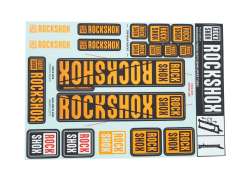 RockShox Sticker Set For. &#216;35mm Fork - Orange