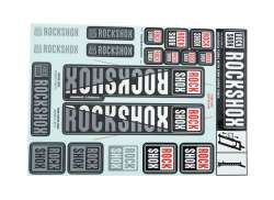 RockShox Sticker Set For. &#216;35mm Fork - White