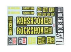 RockShox Sticker Set For. &#216;35mm Fork - Yellow