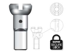 Sapim Spoke Nipple 14 Secure Lock - Black (100)