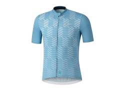 Shimano Aerolite Cycling Jersey Ss Men Aqua Blauw