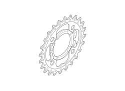 Shimano FC-T521 Chainring 24T BCD 64mm 3 x 10S - Black