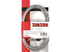 Simson Brake Cable Set Nexus Roller Brake Inox - Silver