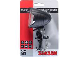 Simson Round Headlight LED Hub Dynamo - Black
