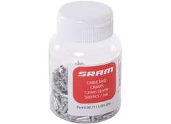 Sram End Sleeve 1.2mm Silver - 500 Pieces