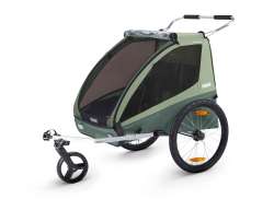 Thule Coaster XT Bicycle Trailer 2-Children - Basil Green