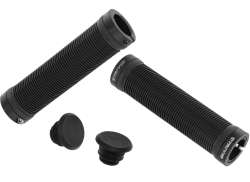 Trivio Grips Ribbed with Lock Clamp - Black