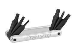 Trivio Mini Tool 6-Parts Steel/Aluminum - Black/Silver