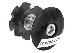 Trivio Topcap And Starnut 1-1/8 Aluminum - Black
