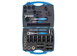 Unior Tool Set Suspension Fork 32-Parts - Blue/Silver